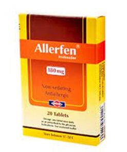 ALLERFEN 180 MG 20 TAB