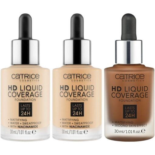 Catrice Hd Liquid Coverage Foundation Lasts Up Tp 24h 30ml