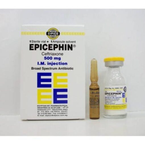 EPICEPHIN 500 MG IM 1 VIAL + 1 AMP