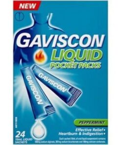 GAVISCON LIQUID SACHETS ( MINT ) 24 SACHETS