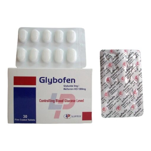 GLYBOFEN 5 MG / 1000 MG 30 TAB