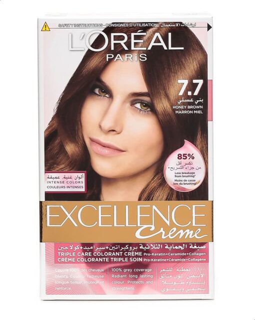 L'Oreal Excellence Creme Hair Color 7, 7 Honey Brown