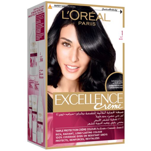 L'Oreal Paris Excellence Creme 1 black Haircolor