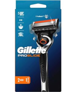 Gillette proglide5 men's razor with flexball handle technology + 2 blade refills