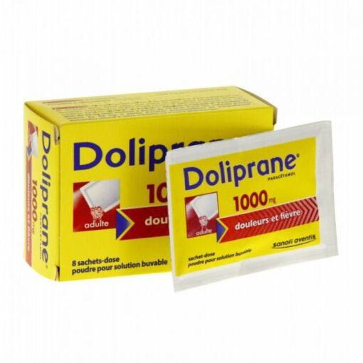 DOLIPRANE 1000 MG PAIN & FEVER RELIEVE ( PARACETAMOL ) 8 SACHETS