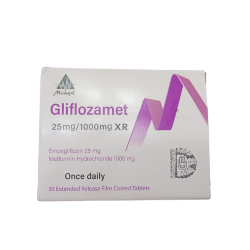 Gliflozamet Xr 25/1000Mg 30 Tablets
