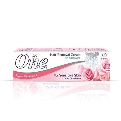 One hair removal cream for sensitive skin with floral fragrance, 90 gm