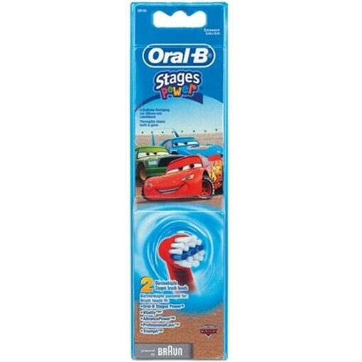 Oral-B EB10-2 Stages Power Kids Disney Cars Replacement Toothbrush Heads