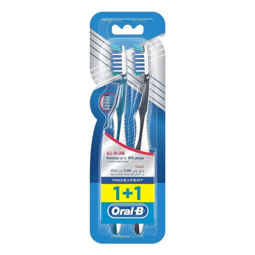 Oral-B Pro-Expert All-In-One, Medium Manual Toothbrush, 2 Count