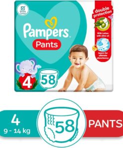 Pampers Pants, Size 4, 58 - 60 Baby Diapers