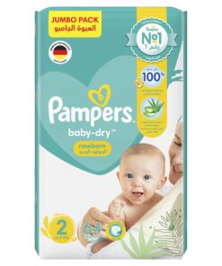 Pampers new baby-dry diapers, size 2, mini, 3-8kg, 60 count