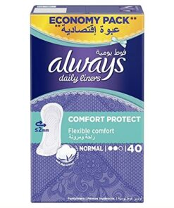 Always Daily Liners Comfort Protect Normal Fresh Scent, 40 count