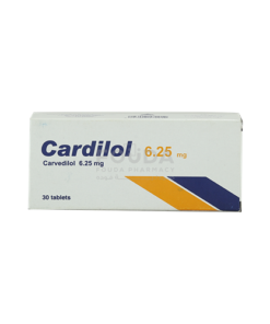 CARDILOL 6.25 MG 30 TAB