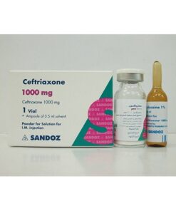 CEFTRIAXONE 1 GM IM 1 VIAL + AMP