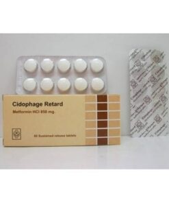 CIDOPHAGE RETARD 850 MG 60 TAB
