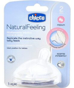 Chicco NaturalFeeling Teat 2m+ Medium Flow Silicone 1 Piece