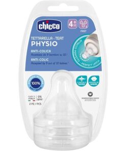 Chicco Teats Perfect 5 4M+ Fast Sil 2 Pcs
