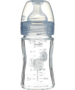 Chicco Well Being Silicone Bottle with Slow Flow Nipple, 150ml