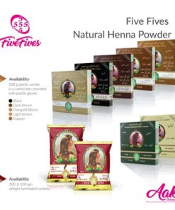 Five Fives Natural Henna Hair Color - 200 gm
