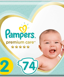 Pampers Premium Care Diapers, Size 2, Mini, 3-8 Kg - 74 Diapers