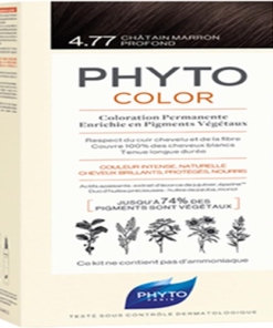 Phyto phytocolor hair dye, 4.77 intense chestnut brown
