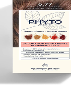 Phyto phytocolor hair dye, 6.77 light brown cappuccino