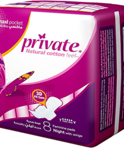 Sanita feminine tri fold private maxi pocket night napkins, 8 pads